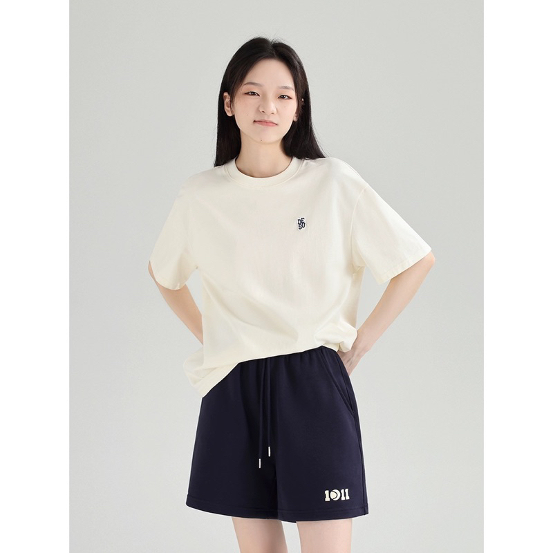 Áo phông Dessuu ngắn tay cổ tròn, áo phông cotton thấm hút mồ hôi