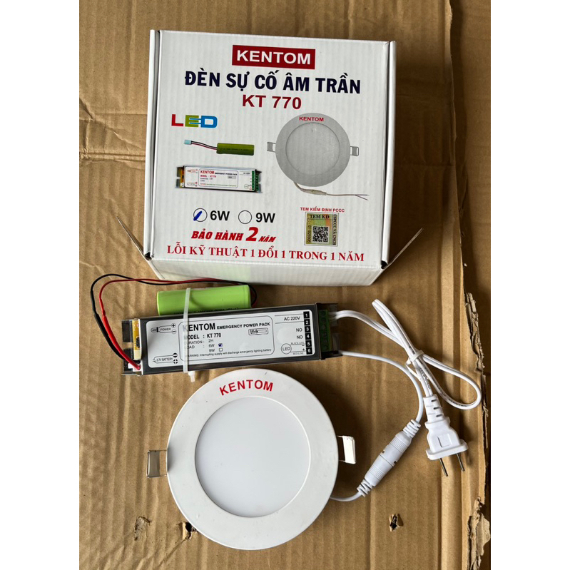 Đèn khẩn cấp âm trần Kentom KT770