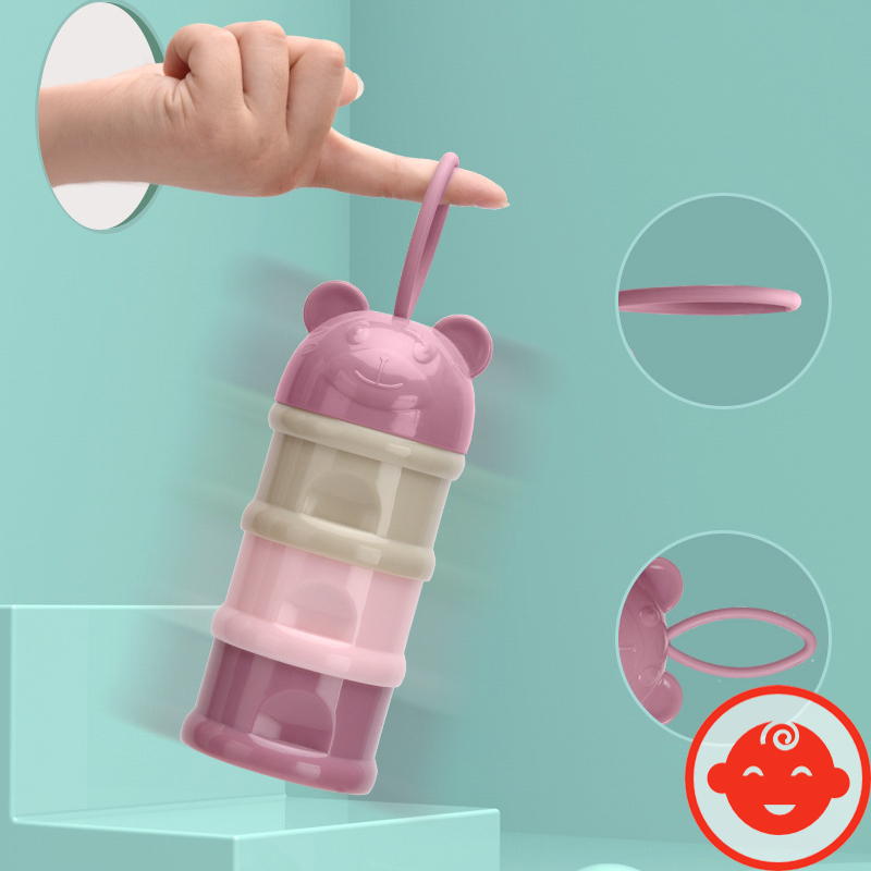 Hộp đựng sữa bột 3 NGĂN LOẠI TO cho bé yêu HDS1