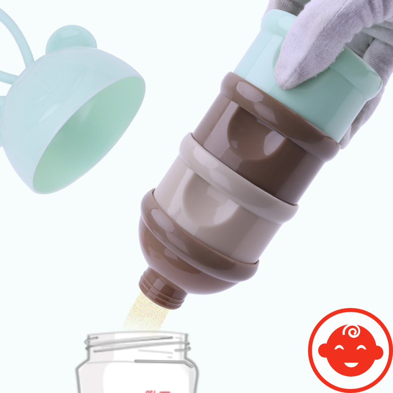 Hộp đựng sữa bột 3 NGĂN LOẠI TO cho bé yêu HDS1