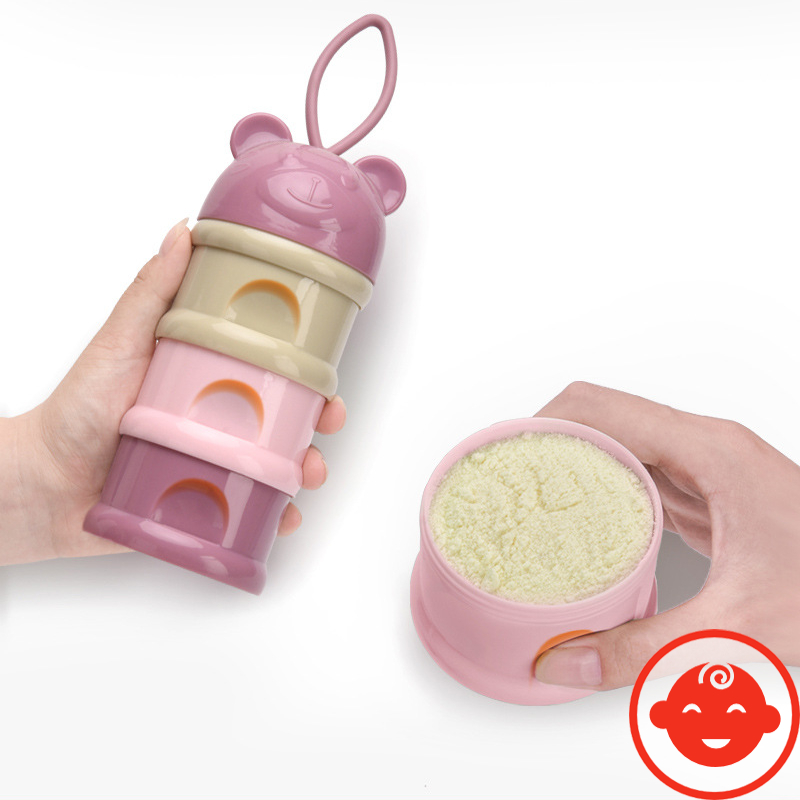 Hộp đựng sữa bột 3 NGĂN LOẠI TO cho bé yêu HDS1