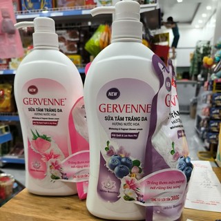 Sữa tắm trắng da hương nước hoa gervenne 900g