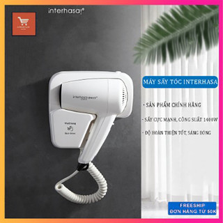 Máy sấy tóc treo tường khách sạn, nhà nghỉ interhasa , máy sấy tóc gắn tường