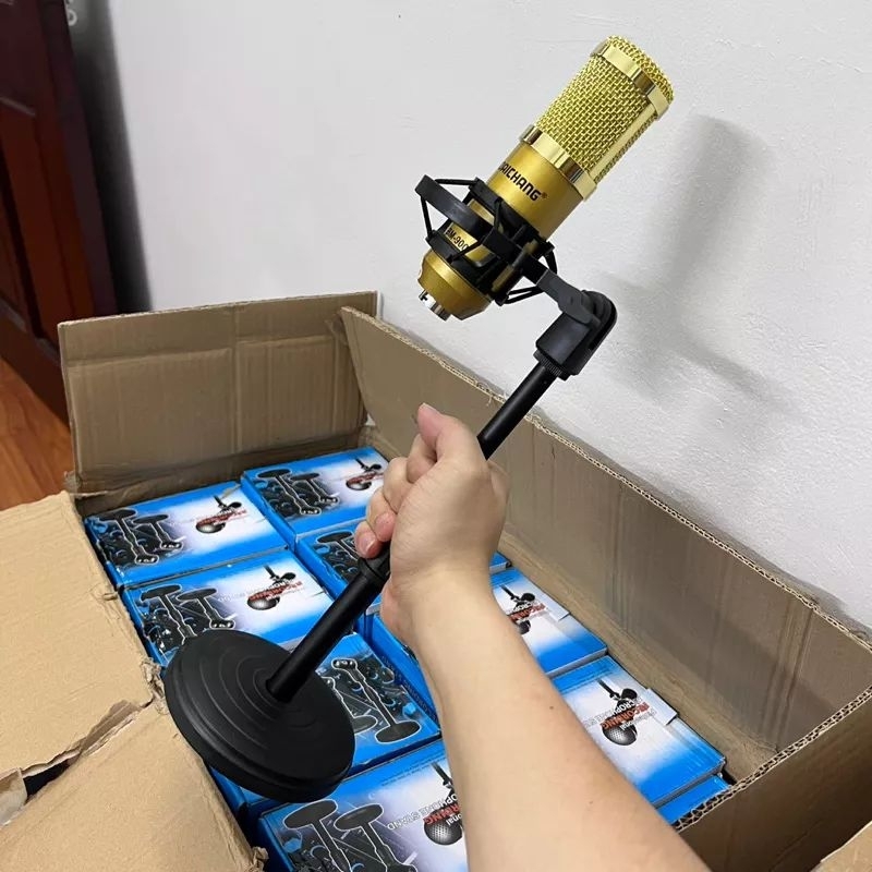 Chân mic để bàn 3 chân và đế tròn