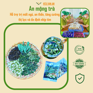 Trà ngủ ngon An mộng trà của HTX Vạn An hỗ trợ an thần  giảm mất ngủ stress căng thẳng mệt mỏi