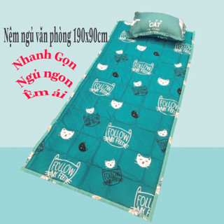 Tấm trải nệm văn phòng gấp gọn 90x2m topper nệm ngủ văn phòng tiện lợi