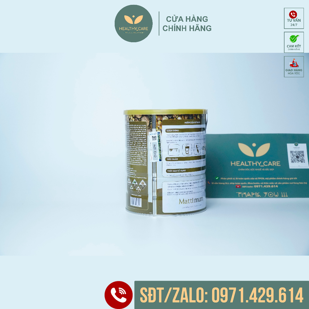 COMBO 2 Sữa Hạt Lợi Sữa Matti Mum _ 100% Đạm Thực Vật Cho Mẹ Sau Sinh - Hộp 650g