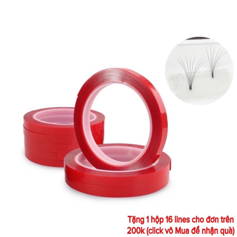 Băng keo đỏ tạo fan (dụng cụ nối mi)