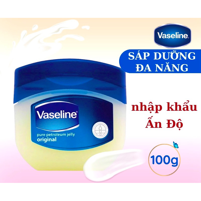 Sáp Dưỡng ẩm Vaseline Original 50ml/100ml đa chức năng 100% Pure Petroleum Jelly Original