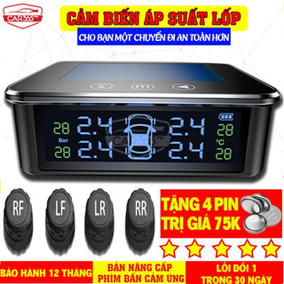 Cảm biến áp suất lốp ô tô cảm ứng van ngoài quốc tế mới cao cấp CAR365.VN phù hợp mọi loại xe, màn hình LCD