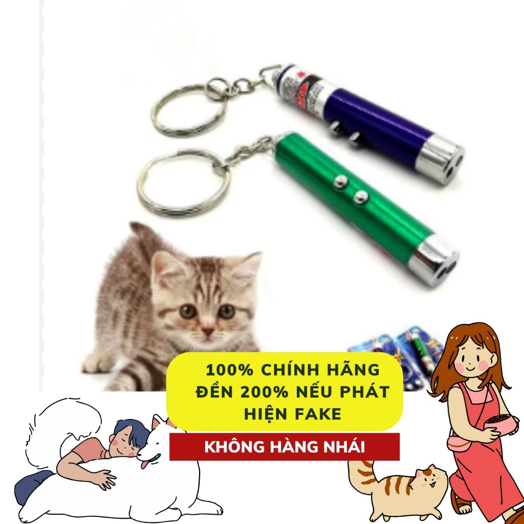 Đèn laze đồ chơi chó mèo, đèn laser phụ kiện móc treo chìa khóa