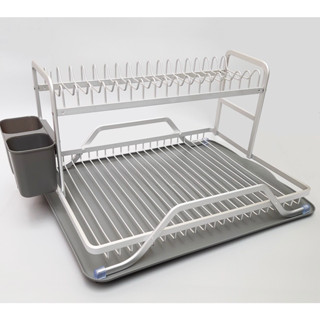  Kệ Chén Dĩa  kệ chén bát  2 Tầng Bằng Nhôm LocknLock LDR208GRY Màu Xám  hàng chính hãng  