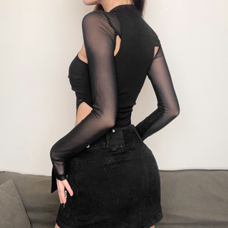 BODYSUITS PHỐI LƯỚI SOẮN NGỰC