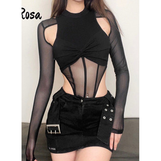 BODYSUITS PHỐI LƯỚI SOẮN NGỰC