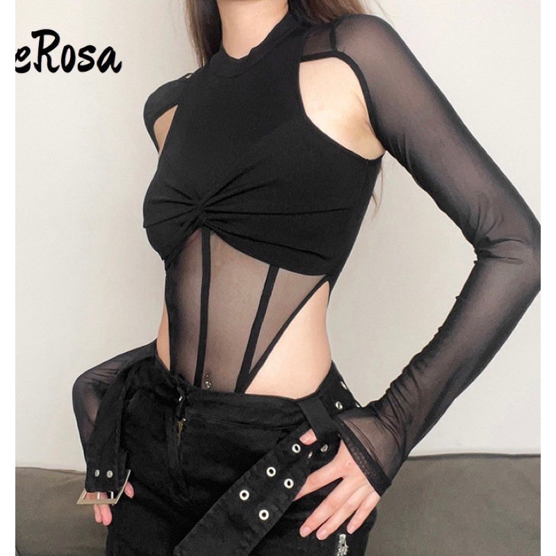 BODYSUITS PHỐI LƯỚI SOẮN NGỰC