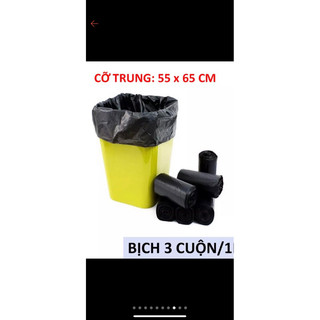 set 3 Cuộn túi rác tự phân huỷ