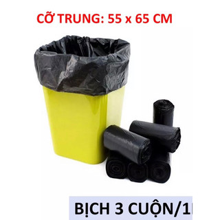 set 3 Cuộn túi rác tự phân huỷ