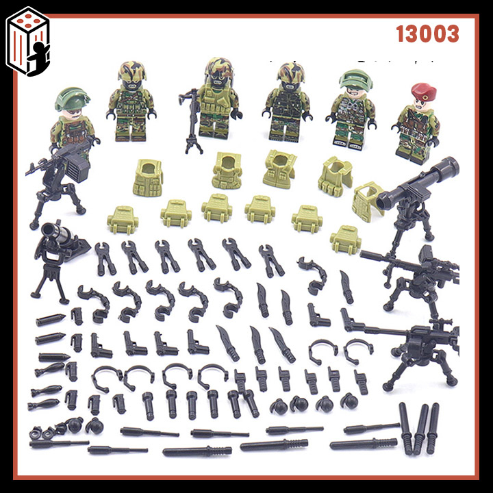 Đồ chơi Lắp ráp Lính Đặc Nhiệm Mô hình Quân Đội Army Swat  13003