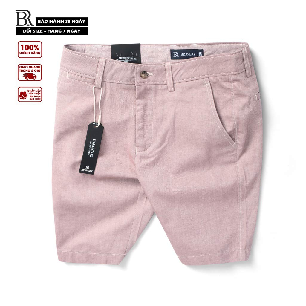 Quần short nam, Quần short linen SINCA Ruốc Nhạt mềm mịn thoáng mát không nhăn, dày dặn - Bravery