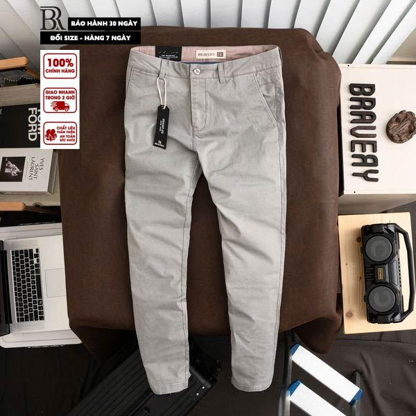 Quần dài KAKI DAI BRADING co giãn mềm mịn thoáng mát - Bravery