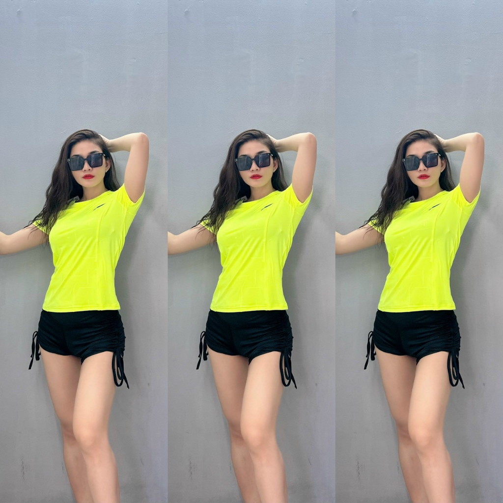 Áo Dài Phủ Bụng Thể Thao Nữ Tập Gym Yoga Aerobic Cầu Lông