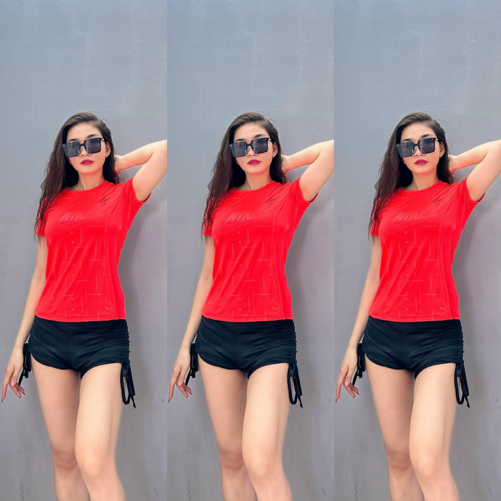 Áo Dài Phủ Bụng Thể Thao Nữ Tập Gym Yoga Aerobic Cầu Lông