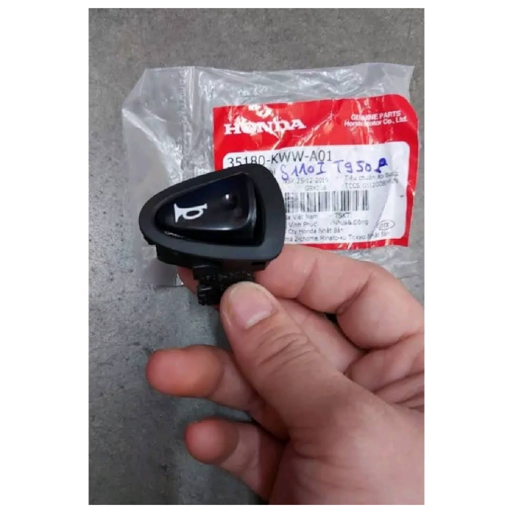 Nút kèn Wave S110 , Wave A 110 , Air Blade 2013 - 2014 - 2015 , PXC đời đầu zin Honda / công tắc còi AB 125