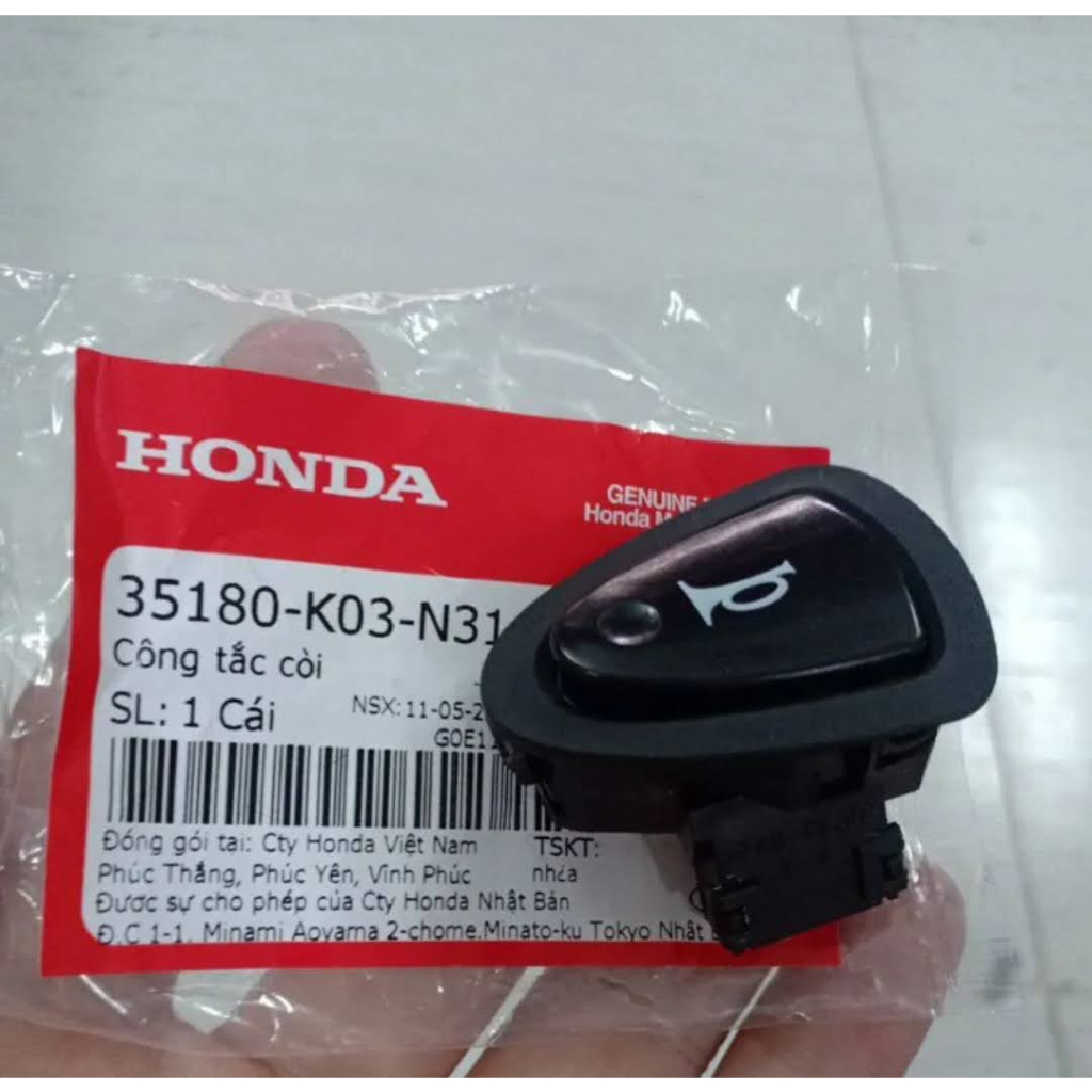 Nút kèn Air Blade 2016 trở lên , Lead 2022 , Vario 150 , Winner V1 , Scoopy zin Honda / công tắc kèn AB 125