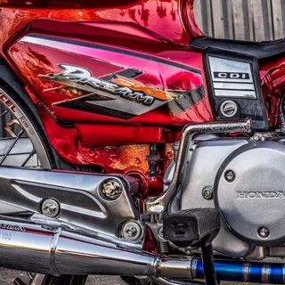 Tem rời honda dream ex5 dán xe đỏ