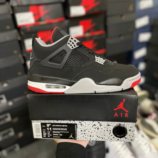 Giày air jordan 4 retro 'black cement' "
