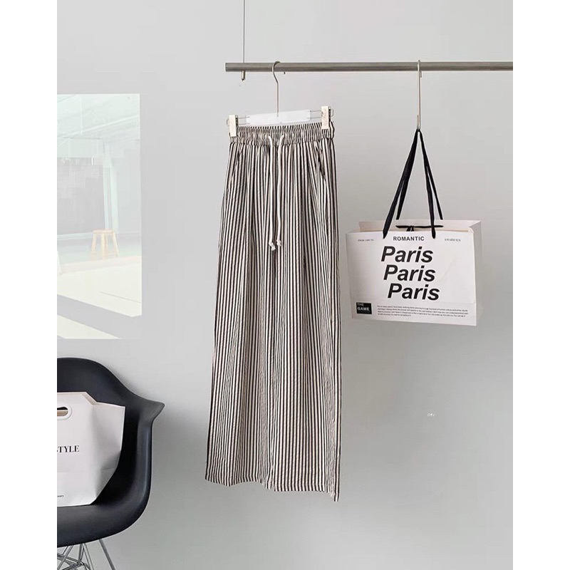 Quần kẻ suông korea [HÌNH THẬT CHỤP TẠI SHOP]