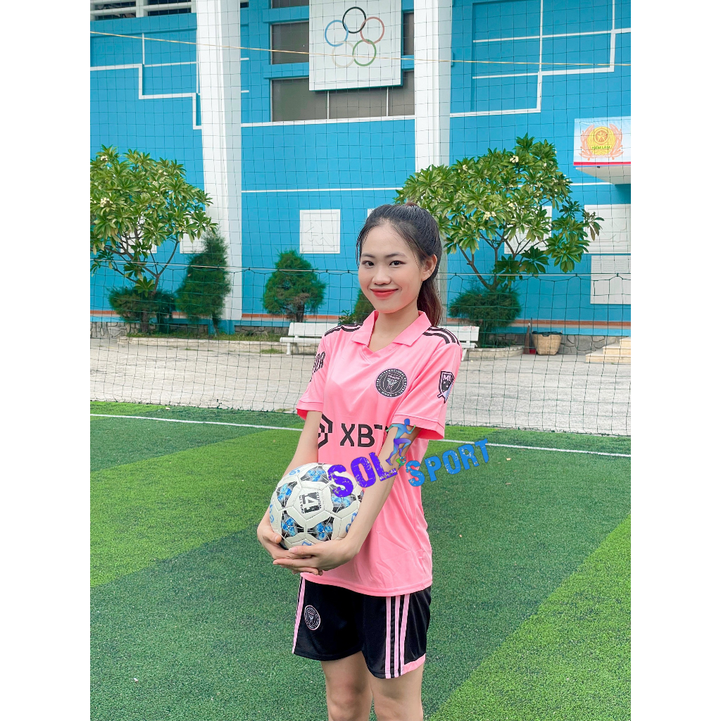 Bộ quần áo bóng đá clb Inter Miami thun lạnh chính thức mùa 2024