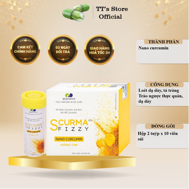 SCURMA FIZZY - Viên sủi nghệ đau dạ dày