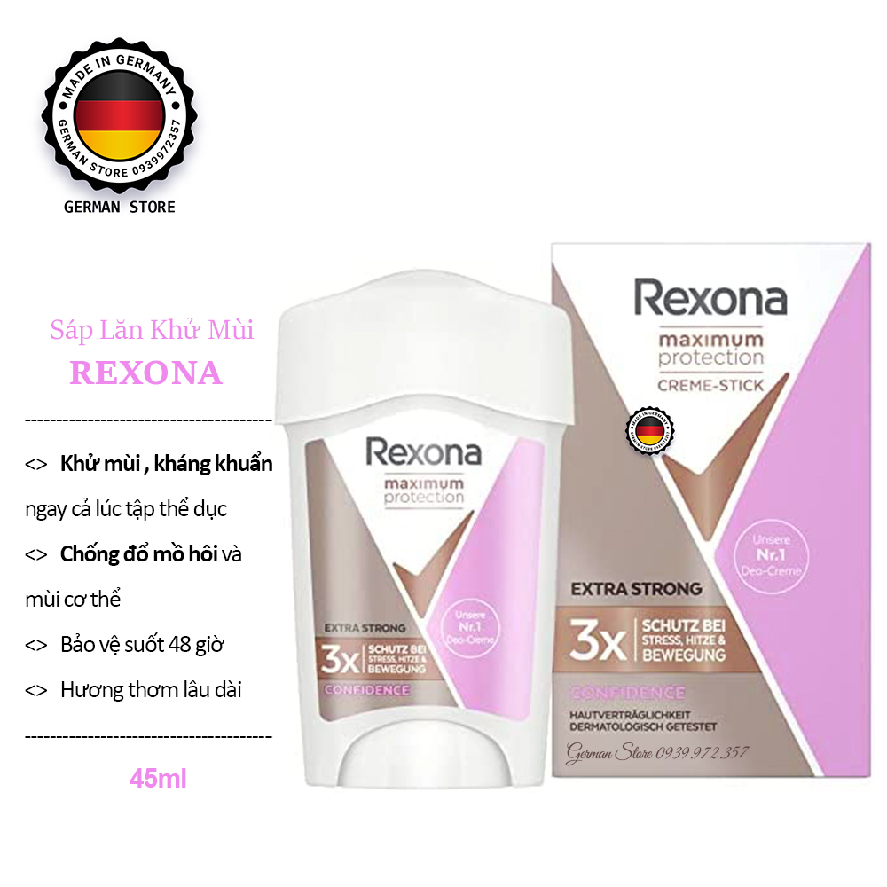 🇩🇪🇩🇪🇩🇪 LĂN KHỬ MÙI REXONA MAXIMUM PROTECTION, 45ml