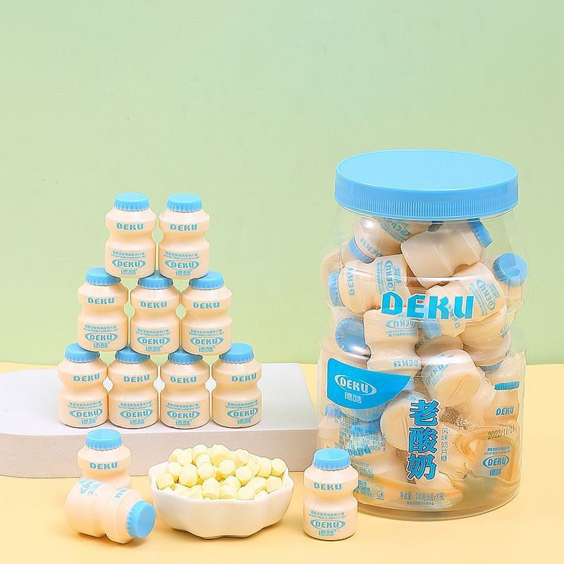 Hộp 20 Hũ Kẹo Sữa Chua Viên Nén DEKU HongKong ⭐Song.Thien.Shop✅