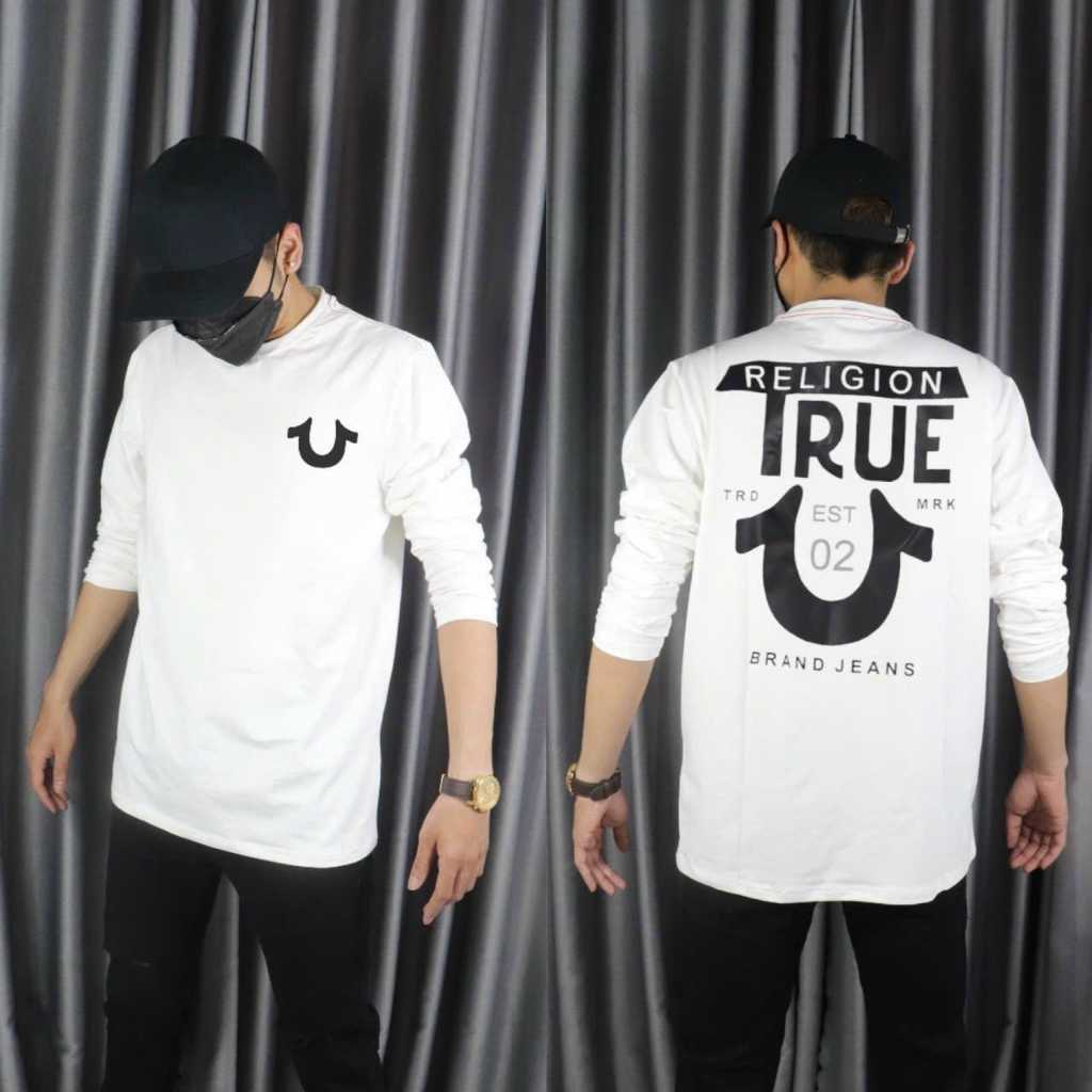 ÁO THUN NAM CỔ TRÒN TAY DÀI RELIGION TRUE EST 02- N.D MENSWEAR