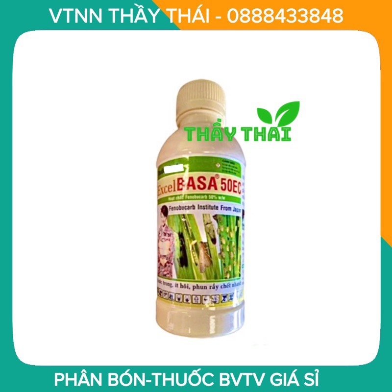 Excel BASA 50EC 450ml trừ rầy cho cây trồng Tiếp xúc, xông hơi cực nha