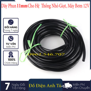 Ống nước phi 11mm dùng cho máy bơm mini, máy rửa xe mini 12v