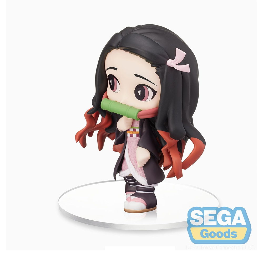 Mô hình nhân vật Nezuko Kamado hãng Sega, Kimetsu no Yaiba: Tip'n'Pop, size 12cm, anime figure chính hãng