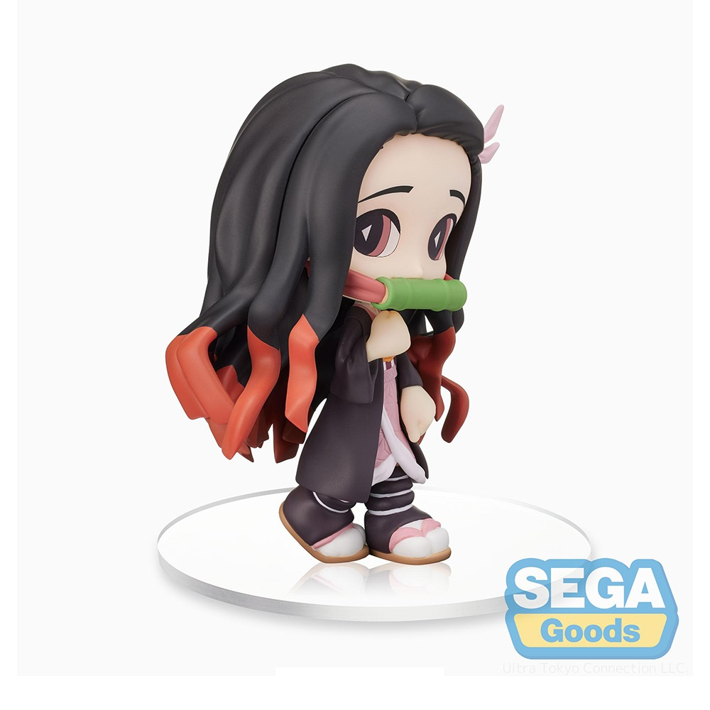 Mô hình nhân vật Nezuko Kamado hãng Sega, Kimetsu no Yaiba: Tip'n'Pop, size 12cm, anime figure chính hãng
