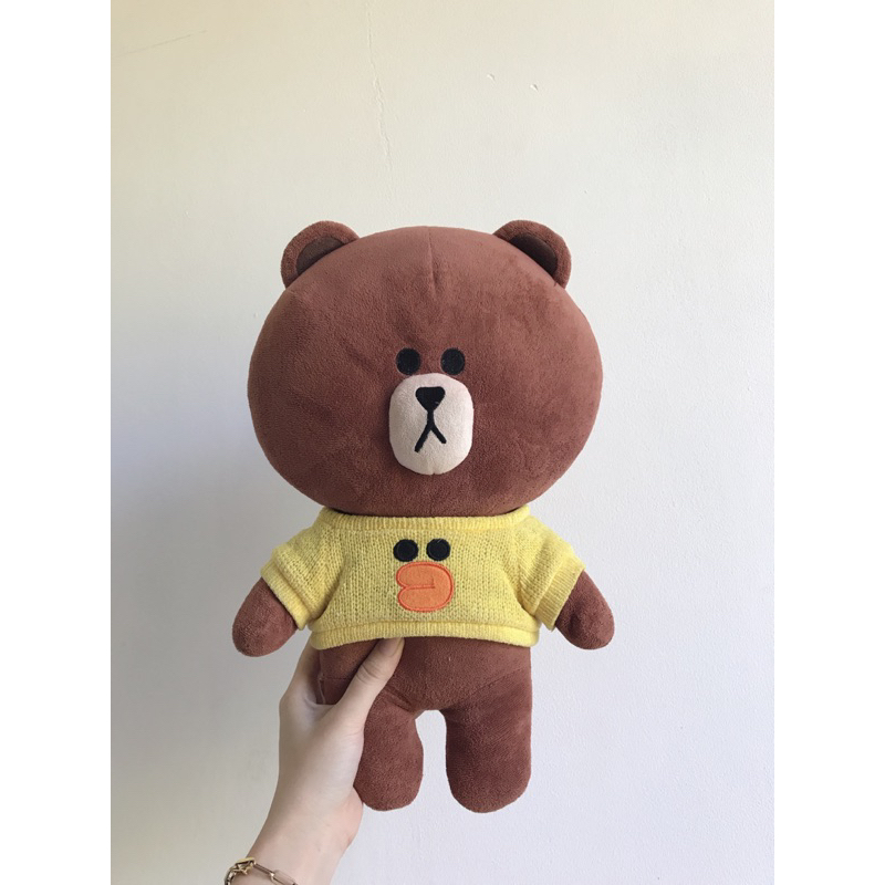 Gấu bông brown line áo vịt 40cm cute