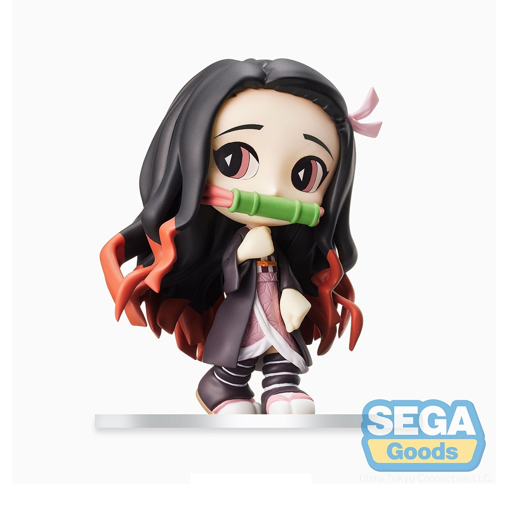 Mô hình nhân vật Nezuko Kamado hãng Sega, Kimetsu no Yaiba: Tip'n'Pop, size 12cm, anime figure chính hãng