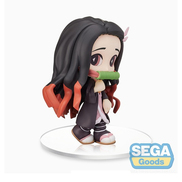 Mô hình nhân vật Nezuko Kamado hãng Sega, Kimetsu no Yaiba: Tip'n'Pop, size 12cm, anime figure chính hãng