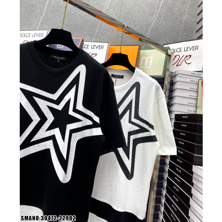 Áo Phông Nam Dôn Chề Level In Ngôi Sao TO Siêu Nét - Áo Thun Nam Nữ Don Chề Level Chất Cotton Cao Cấp