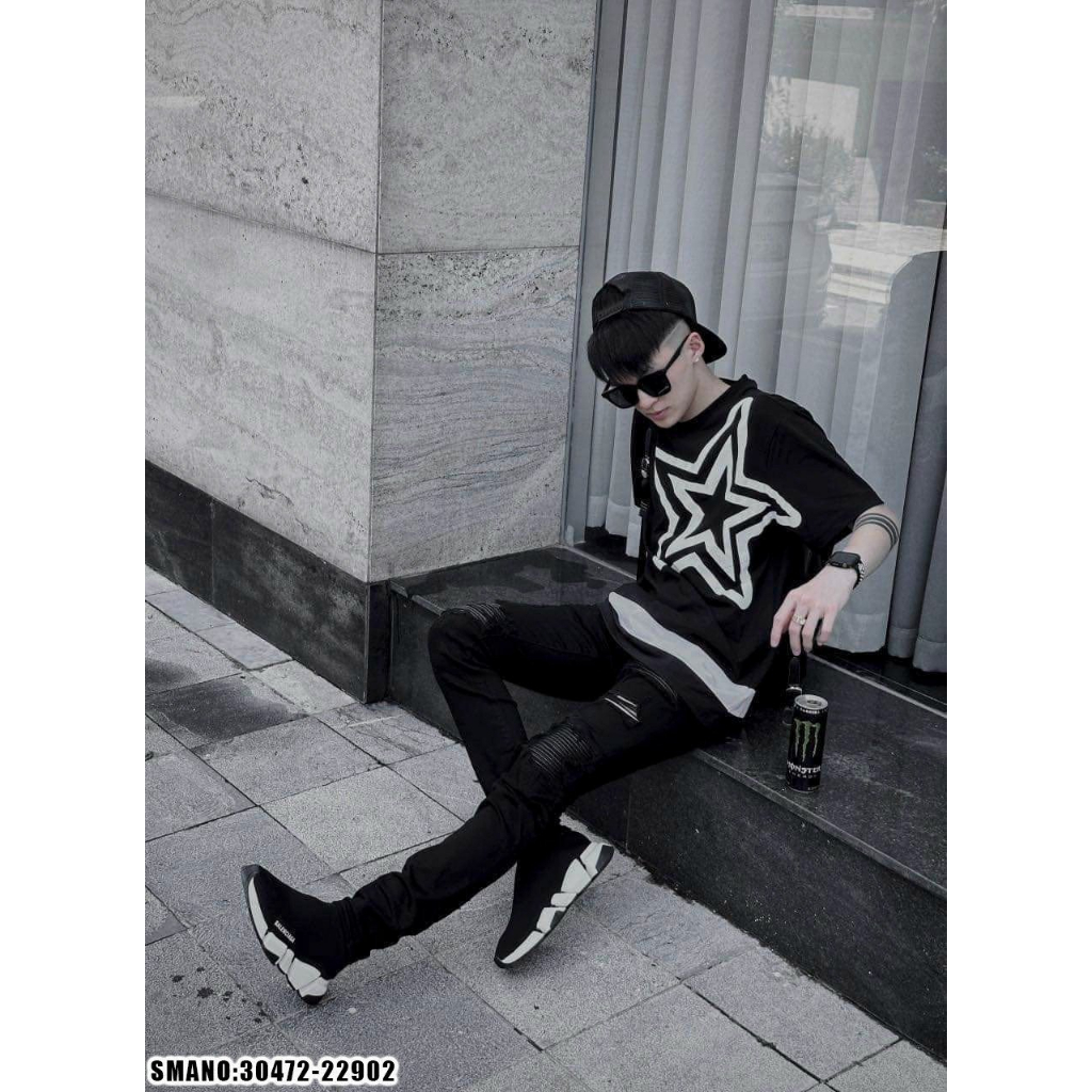 Áo Phông Nam Dôn Chề Level In Ngôi Sao TO Siêu Nét - Áo Thun Nam Nữ Don Chề Level Chất Cotton Cao Cấp