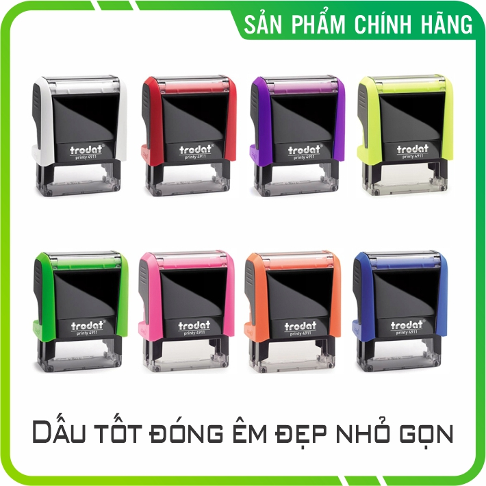 Khắc dấu tên, dấu mộc tên cá nhân, Làm con dấu theo yêu cầu, cam kết chữ rõ nét, không lem mực, dấu Trodat nhiều màu sắc