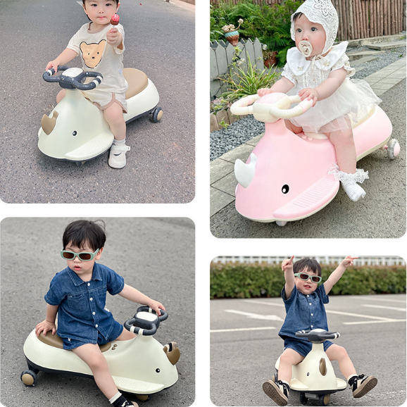 Xe chòi chân cho bé - Xe lắc cho bé có đèn nhạc cao cấp tải trọng 100kg cho bé 1-5 tuổi.