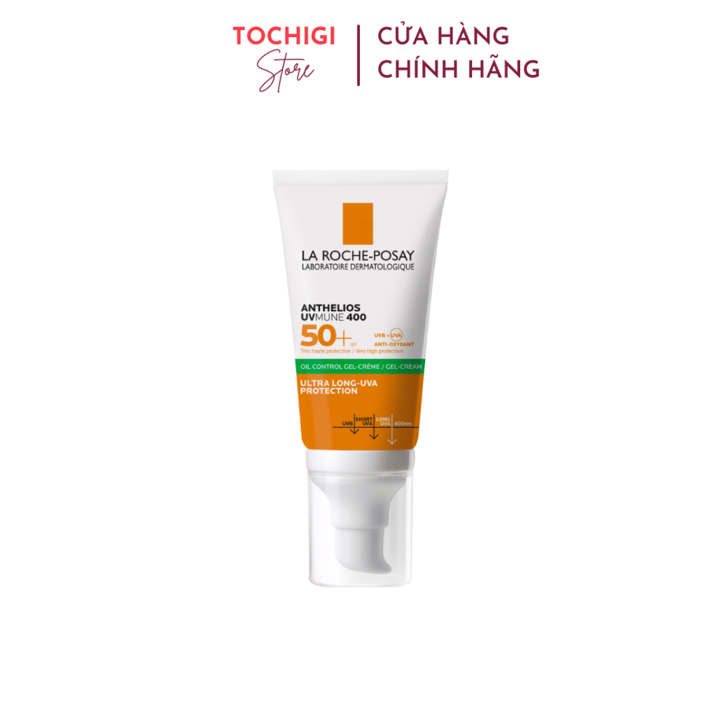 Kem chống nắng La Roche-Posay Anthelios XL Dry Touch kiểm soát bóng nhờn & bảo vệ da trước tia UVB UVA SPF 50+ 50ml