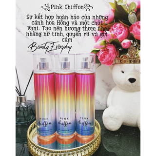 Body mist pink chiffon - xịt thơm toàn thân - bath & body works 236ml