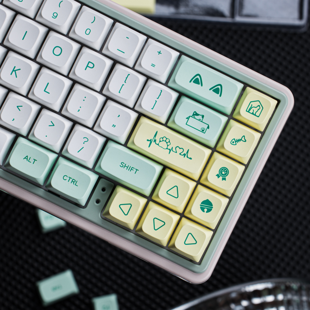 Keycap Cat Bitch | XDA Cat | Keycap nhựa PBT 131 nút in nhiệt Dyesub